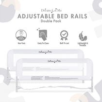 Dream On Me Adjustable Mesh Bedrail Double Pack, Model #443