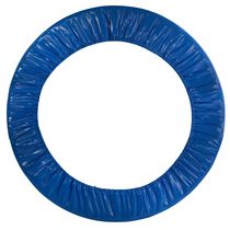 Coussin de sécurité de remplacement pour mini trampoline rond de 38 po (couvercle à ressort) pour 6 pattes - bleu