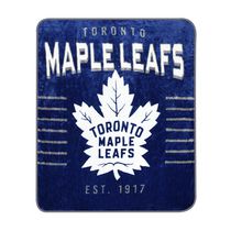 Couverture douce en peluche des Maple Leafs de Toronto de la LNH (60 x 70)
