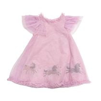 Robe Afro Licorne Nuages ​​Licorne pour Petites Filles