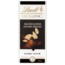 Chocolat noir Lindt EXCELLENCE Amandes grillées – Barre (100 g)