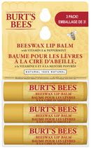 Baume hydratant pour les lèvres à la cire d’abeille d’origine naturelle à 100 % de Burt’s Bees, formule originale avec vitamine E et huile de menthe poivrée