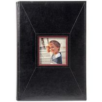 Pinnacle Frames 3-up Stitched Black Photo Album