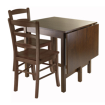 Winsome Lynden 3-Pc Dining Set, Drop Leaf Table & 2 Chairs
