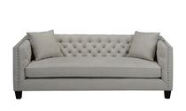 Canadian Made Aliyah White Fabric Sofa