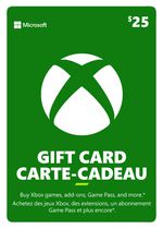 Xbox Live Gift Card $25 CAD Digital Download
