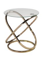Athens Accent Table, Rose Gold