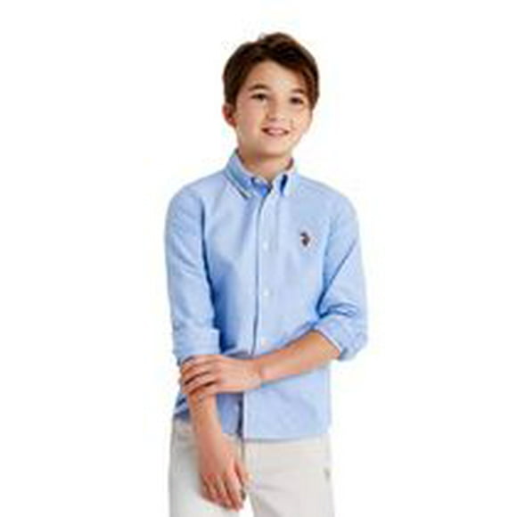 U.S. Polo Assn. Boy's Long Sleeve Oxford Button Up shirt