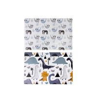 Pp Reversible Placemat (Dino Sloth)-Set of 12