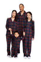 Pyjama 2 pièces avec haut à col cranté au thème familial George pour femmes