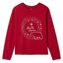 George Girls' Graphic Long Sleeve Tee