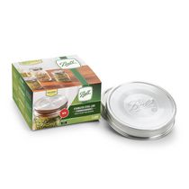 Ball Jar Stainless Steel One-Piece Mason Jar Lids, Wide-Mouth, 3-Pack