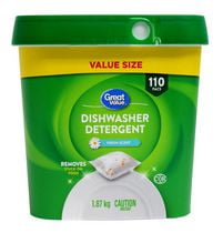 Great Value Détergent en sachets pour lave-vaiselle automatique