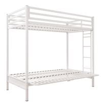 DHP Miles Twin Over Futon Metal Bunk Bed With Ladder For Kids | Walmart ...