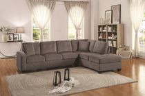 Topline Home Furnishings Sectionnel réversible taupe