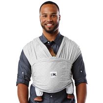 Baby Ktan Original Baby Wrap Carrier, Infant and Child Sling - Simple Pre-Wrapped Holder for Babywearing - No Tying or Rings - Carry Newborn up to 35 lbs, Heather Grey,Women 10-14 (Medium), Men 39-42