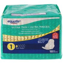 Equate Moderate Absorbency Ultra Thin Pads