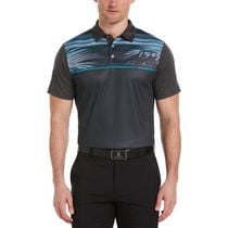 PGA TOUR Course Essentials Men's Stretch Short Sleeve Placed Conversational Golf Polo