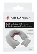 Oreiller De Voyage Double Confort Avec Pochette par l'Air Canada