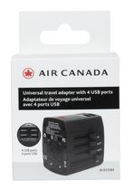 Adaptateur de Voyage Universel Avec 4 Ports USB par L'Air Canada