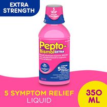 Liquide Pepto Bismol Extra fort pour soulager nausée, brûlures d’estomac, indigestion, malaises gastriques et diarrhée
