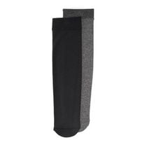 Muk Luks Women's Fleece Lined Knee High Tights 2 Pair