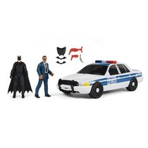 DC Comics, Batman Batmobile with 4” Batman Figure, Lights and