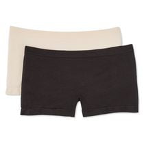 Lot de 2&nbsp;culottes garçonnes sans coutures No Boundaries pour femmes Tailles P-TTG