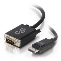 C2G 6ft Displayport™ mâle à VGA adaptateur actif mâle Câble - noir