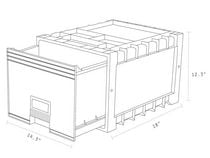 Storex Plastic Archive Storage Box, Letter Size, 18-Inch Drawer, Gray ...