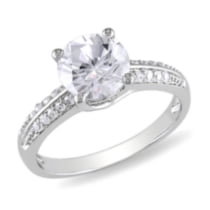 Miabella 3.80 Carat T.G.W. Cubic Zirconia Sterling Silver Engagement Ring