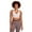 Pumice Stone, variant on Reebok Women's Stronger Printed Sports Bra With Removable Cups