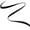 Black Waterproof - 261, variant on Rimmel Scandaleyes Exaggerate Felt Tip Eyeliner, long lasting formula for up to 16 hours, 100% Cruelty-Free, Intensely pigmented eyeliner