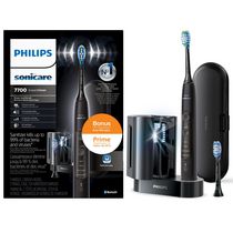 Brosse à dents électrique rechargeable avec assainisseur UV Philips Sonicare ExpertClean 7700, noir, HX9630/15