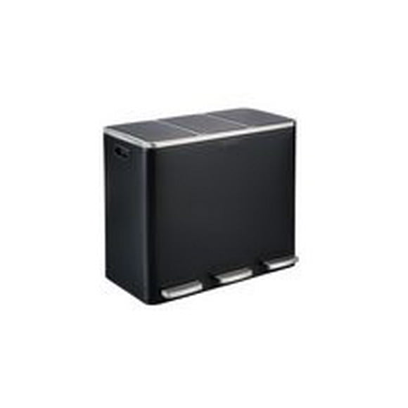The Step N' Sort 3 x 18L, Triple Compartment Trash and Recycling Bin