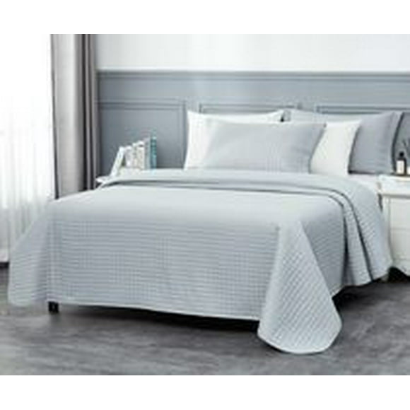 Millano Classic Quilt Set - Light Grey