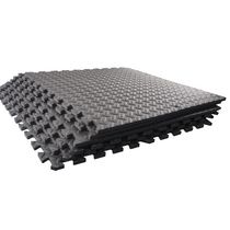GoZone Fitness Flooring Tiles - 6pcs, Black