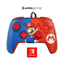Faceoff Deluxe+ Audio Wired Controller: Power Pose Mario
