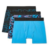 Lot de 3&nbsp;caleçons boxeurs ajustés George pour hommes Tailles P–TG