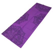 GoZone Printed Foldable Yoga Mat, Purple Combo