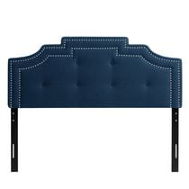 CorLiving Aspen Crown Silhouette Headboard with Button Tufting, Double/Full