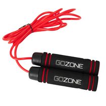 Corde à sauter alourdie 1 lb GoZone – Rouge/noir