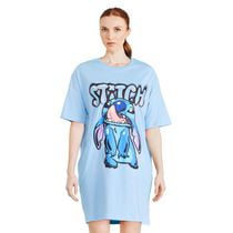 Disney Lilo & Stitch Ladies Graffiti Short Sleeve Dress