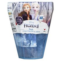 Disney Frozen 2 - Puzzle surprise de 48 pièces avec boîte de rangement en plastique en forme de pierre précieuse