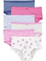 Carter's Child of Mine Girls' 6pk Hipster Briefs