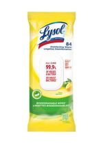LYSOL® DISINFECTING WIPES Flat Pack, Citrus, 84 ct