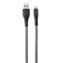 Câble de charge et de synchronisation Lighting vers USB-A de 1,8 m (6 pi) avec câble robuste tressé blackweb