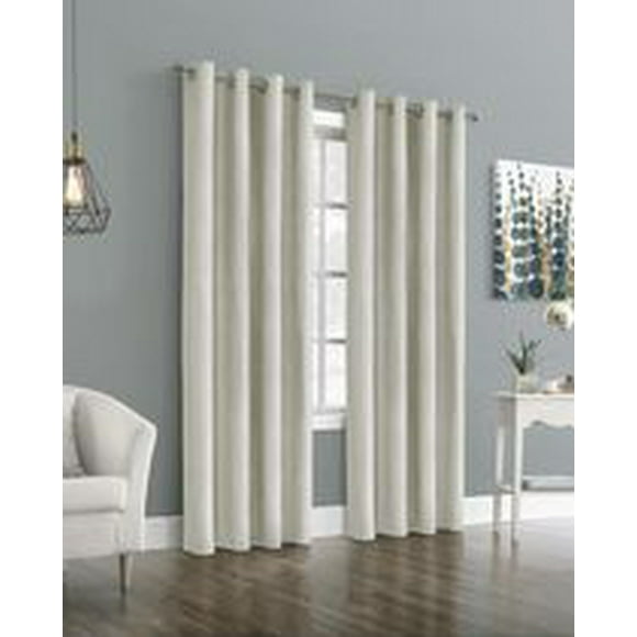Loft Living Emerald, panneau de rideau à oeillets ton sur ton, 100% occultant 52" x 84", lin