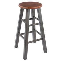 Winsome Ivy 24" Counter Stool Rustic Teak/Gray Finish