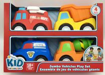 kid connection jumbo vehicles play set